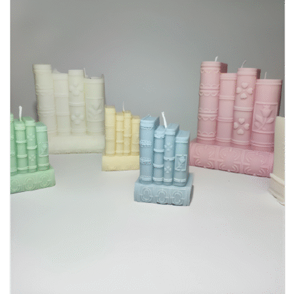 5 Piece Book Candle | Book Candle | Many Colours | Large + Small | Handpoured | Soy Wax | Unscented