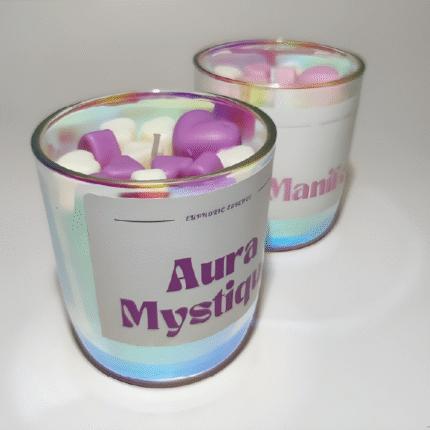 Holographic Heart Candle | Scented | Soy Wax